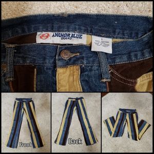 Anchor Blue Corduroy Striped Jeans